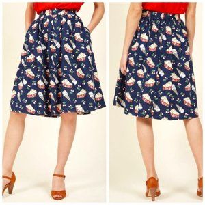 ☆ LIKE NEW ☆ VINTAGE ☆ Cherry Pie A-Line Skirt